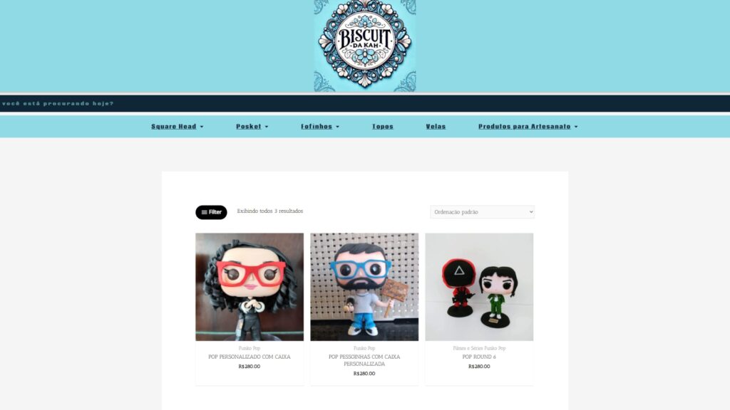 Site Biscuit da Kah desenvolvido pela Apollo11