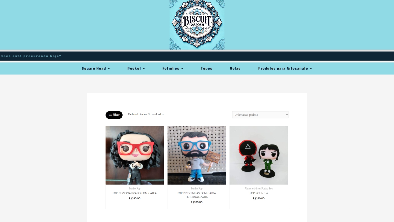 Site Biscuit da Kah desenvolvido pela Apollo11